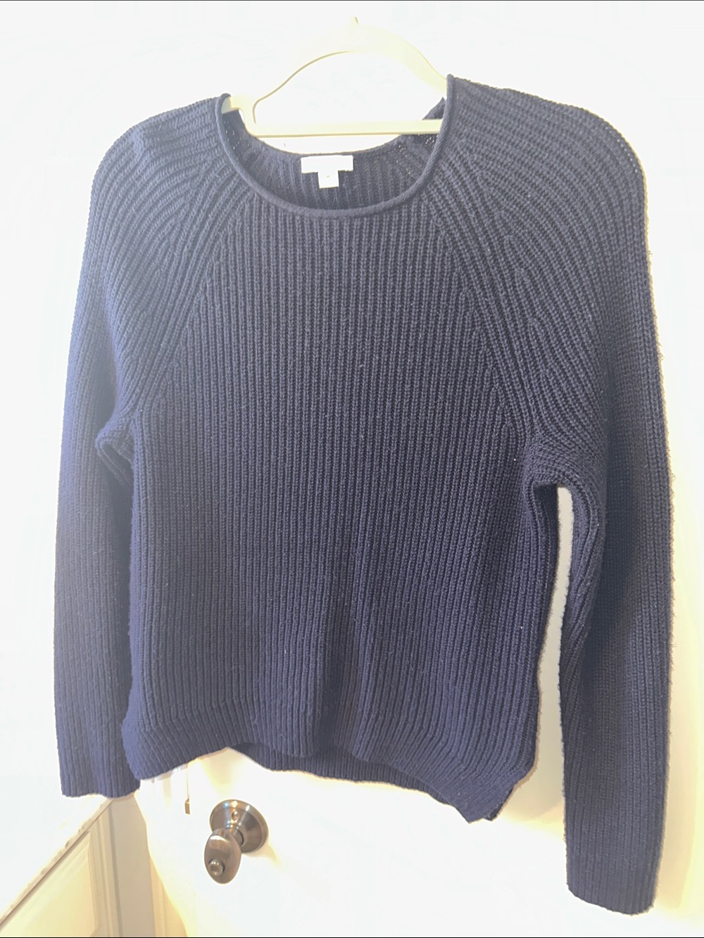 Gap Crewneck Ribbed Knit Sweater - Navy